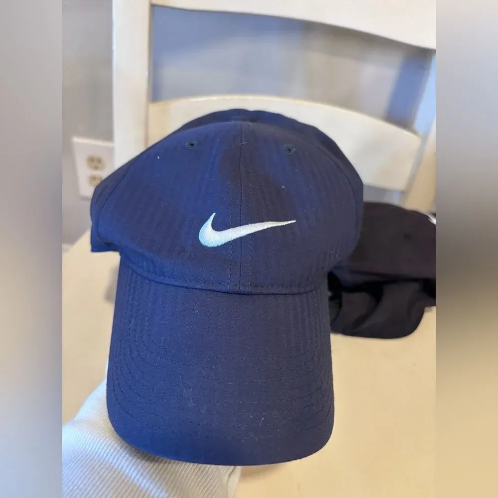 Nike Dri-FIT Legacy 91 Tech adjustable hats navy blue, black grey white swoosh - Picture 6 of 7
